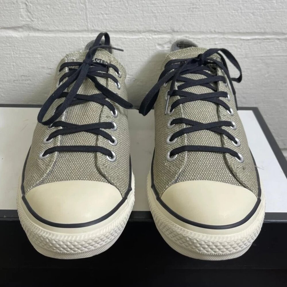 Converse All Star 118526F Low Top Khaki Canvas Sneakers‎ Lace up Men's 11 US